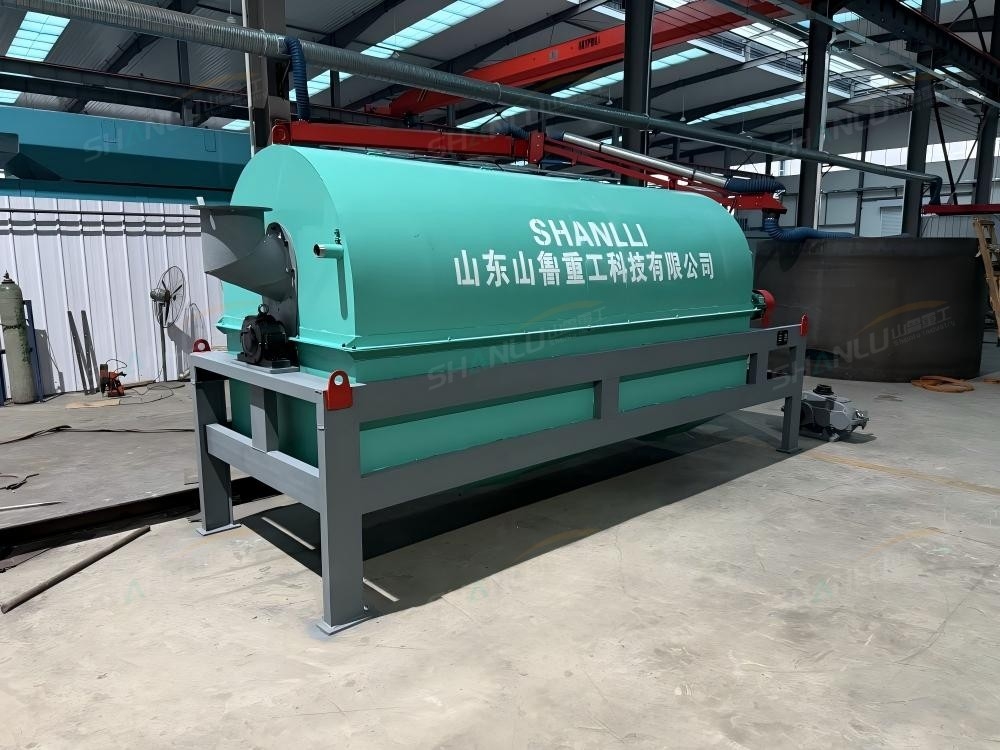 What should I do if the trommel screen holes are clogged and the screening effic