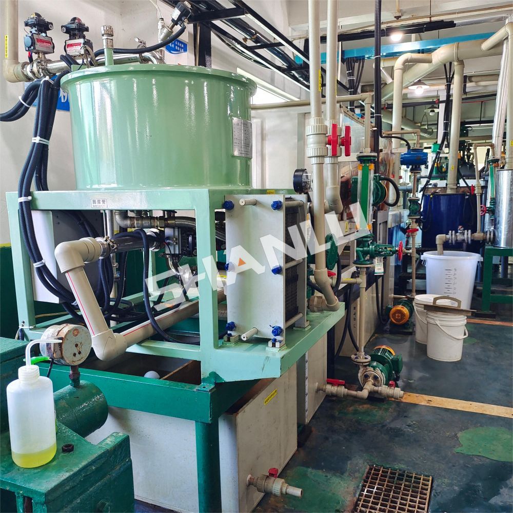 Providing electromagnetic dry iron removal machine application services for non-